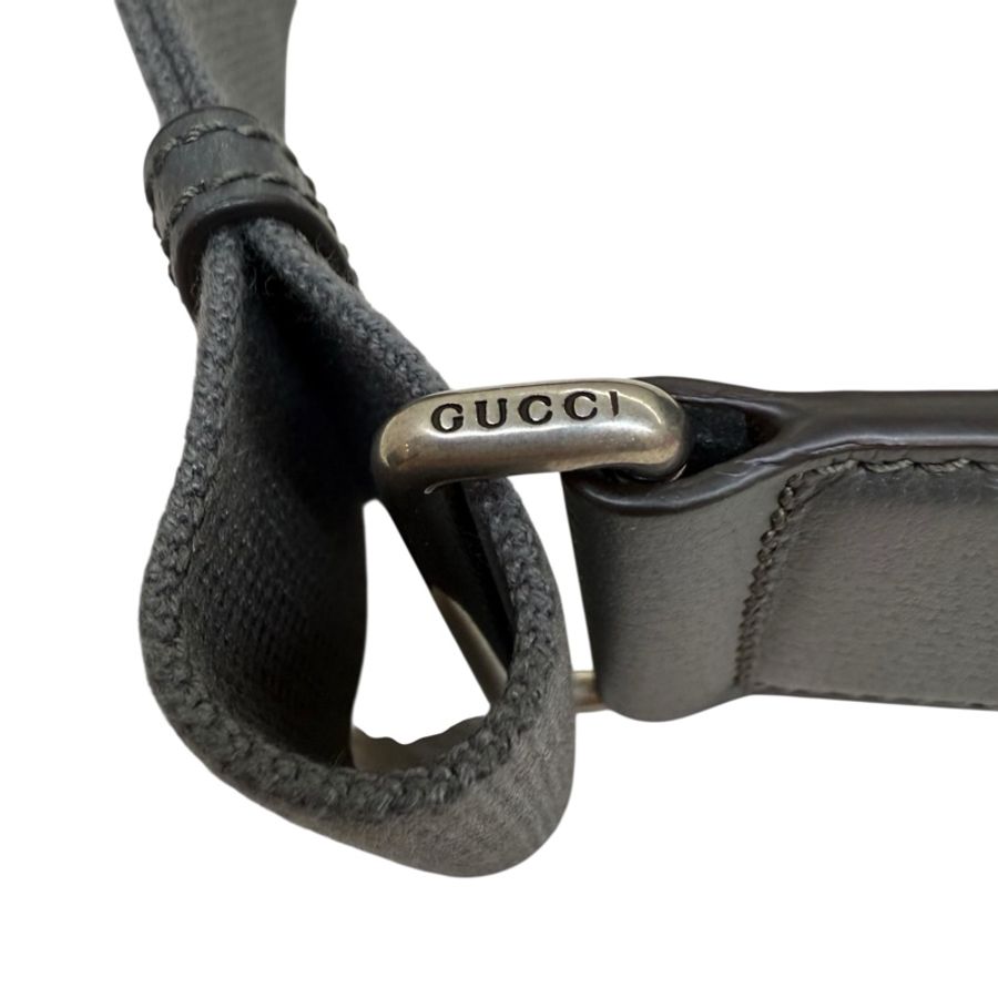 GUCCI - 灰色LOGO PVC ophidia 帆布斜背包(中型)-12