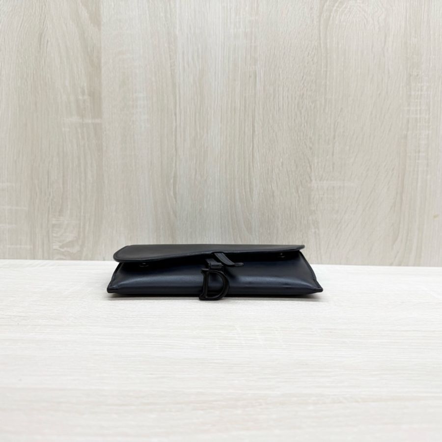 Dior黑色啞光小牛皮馬鞍SADDLE長型黑鍊woc/S5614SLLO-4