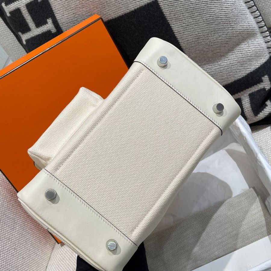 【極致天菜】HERMES 25CM CARGO BIRKIN NATA 奶油白-3