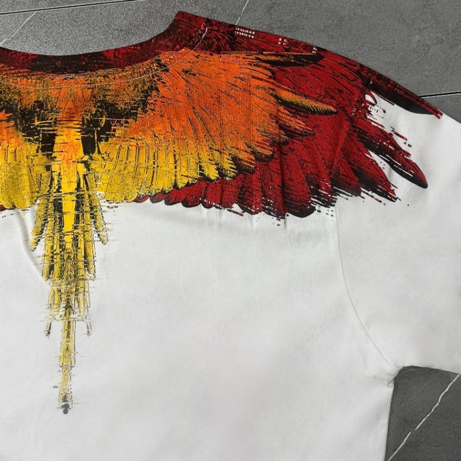 🔥 雙11全面開搶・全館折扣限時開啟!【MARCELO BURLON-MB】經典白紅翅膀LOGOT恤-5