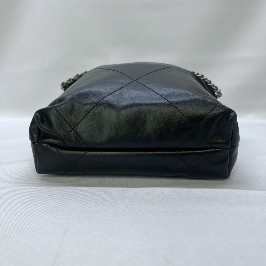CHANEL MINI黑銀22包-7