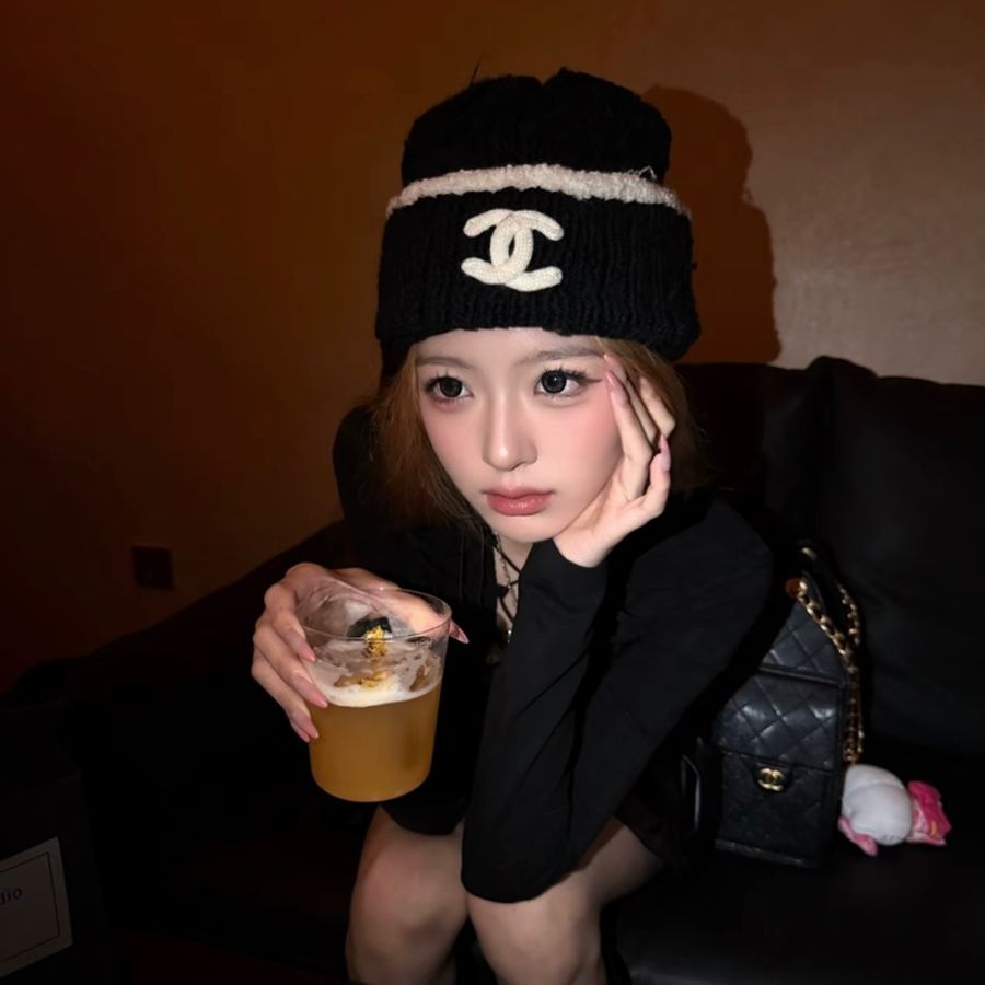 CHANEL香奈兒 Logo標識 山羊絨 絨線帽 男女都可-2