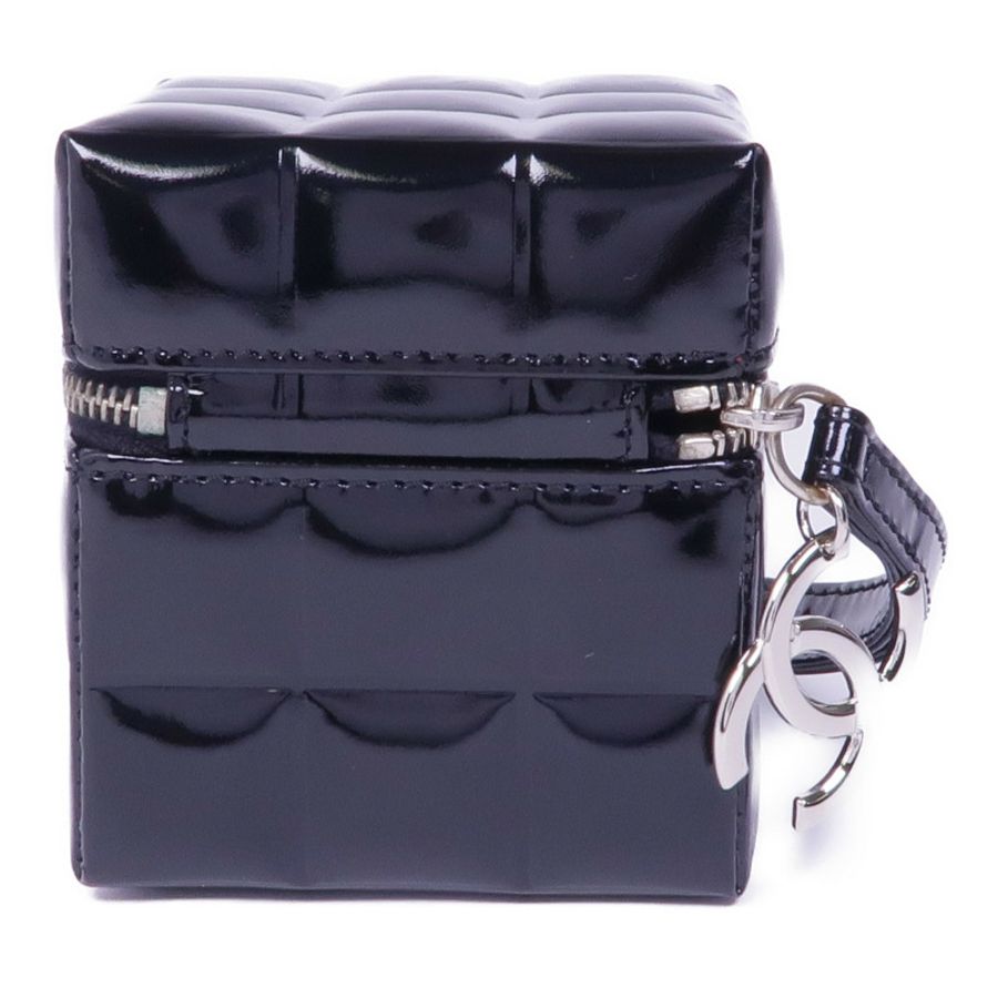 CHANEL 漆皮皮革Clutch Bag銀扣手挽袋-2