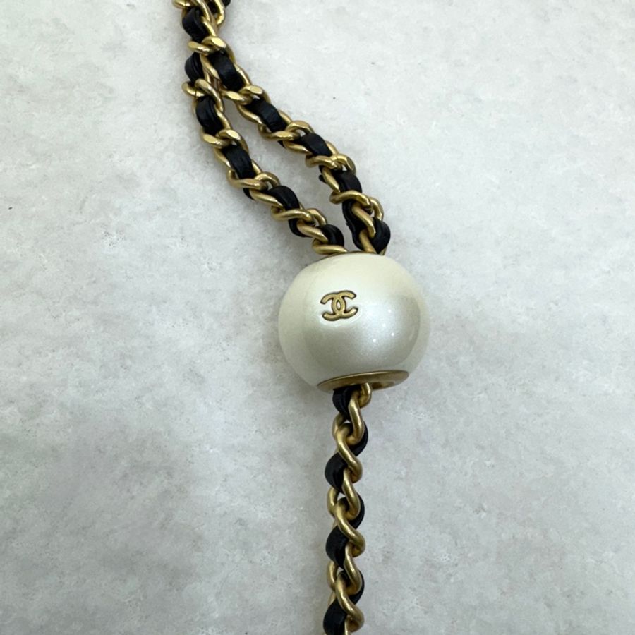 VIC限量💭🖤香奈兒小方胖CHANEL 24S 黑金湯圓珍珠方胖子AS4868(芯片)-17