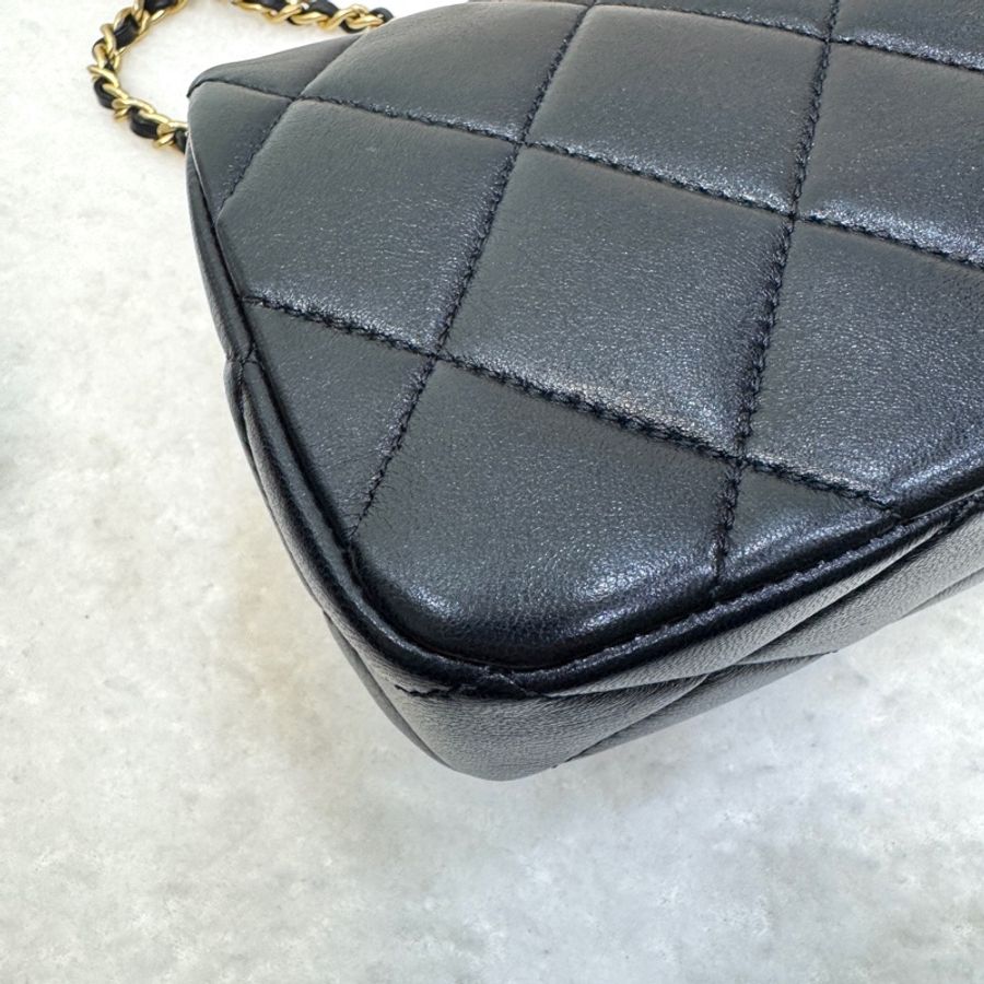 VIC限量💭🖤香奈兒小方胖CHANEL 24S 黑金湯圓珍珠方胖子AS4868(芯片)-23