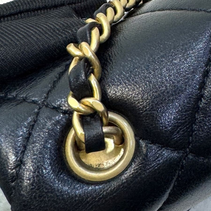 VIC限量💭🖤香奈兒小方胖CHANEL 24S 黑金湯圓珍珠方胖子AS4868(芯片)-29
