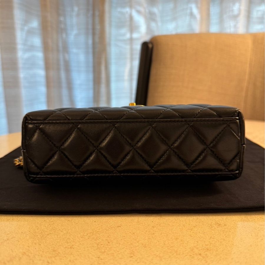 CHANEL  絕美 黑金 雙C Kelly-7