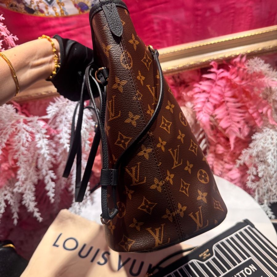 LV 新款neverfull 黑/王吉娜古董精品-4