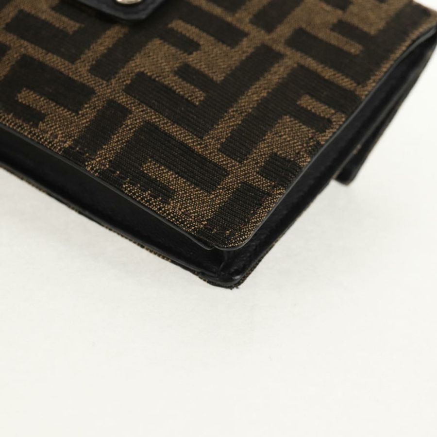 【日本直送】FENDI Zucca帆布法棍單肩包 黑色 棕色 銀色 正品 146069M-17