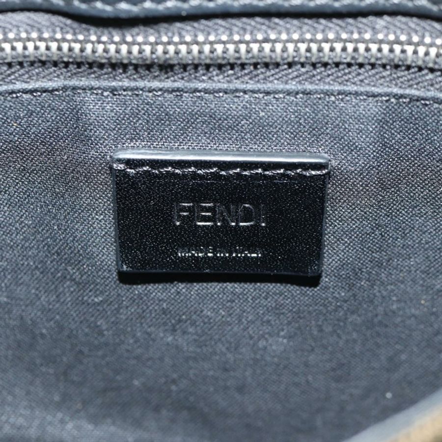 【日本直送】FENDI Zucca帆布法棍單肩包 黑色 棕色 銀色 正品 146069M-21
