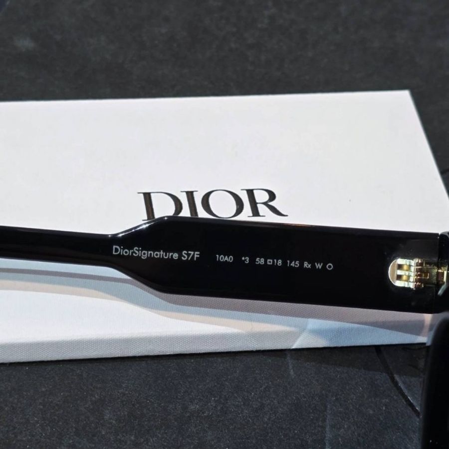 杰瑪眼鏡|DIOR DiorSignature S7F 10AO 黑金鏡框|周杰倫同款 氣場精品-3