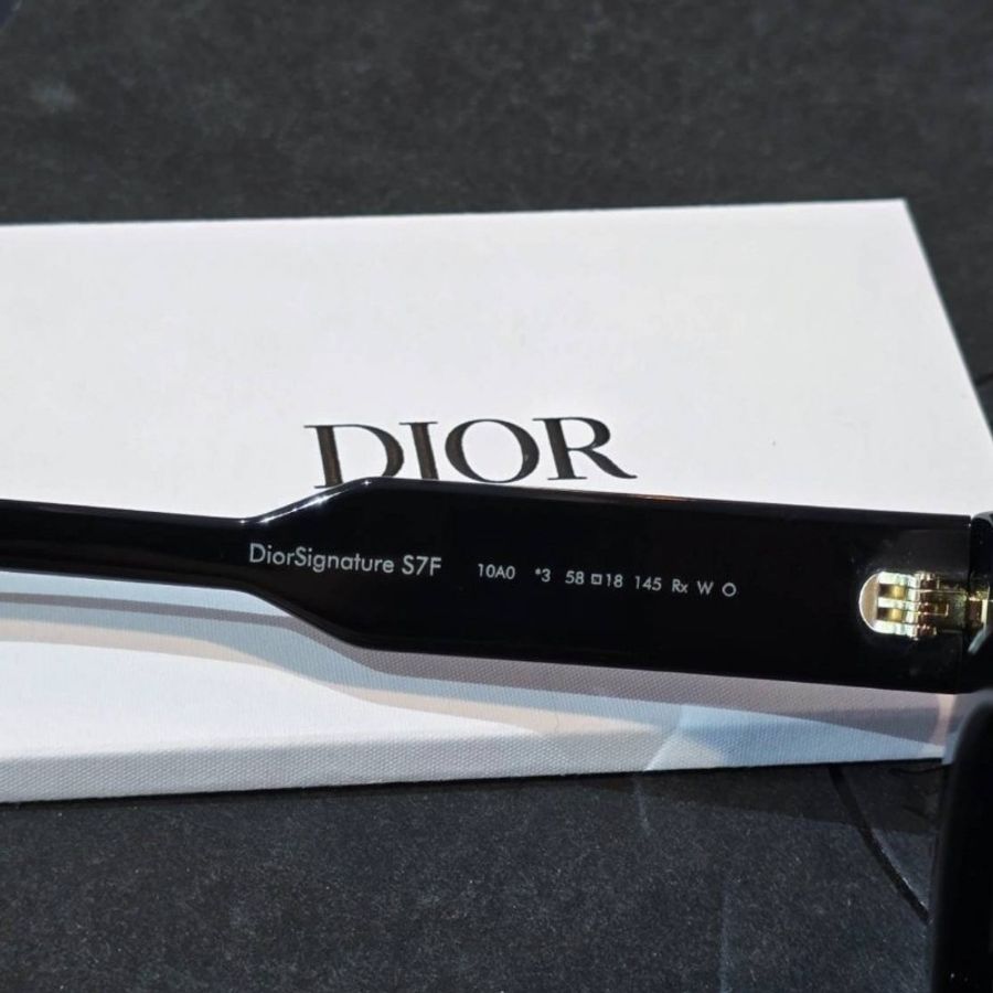 杰瑪眼鏡|DIOR DiorSignature S7F 10AO 黑金鏡框|周杰倫同款 氣場精品-8