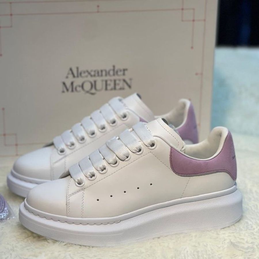 🛍️ 最後一波優惠・開搶倒數中!【ALEXANDER MCQUEEN】葡萄粉 麥坤小白鞋(下單前須先私訊)-0