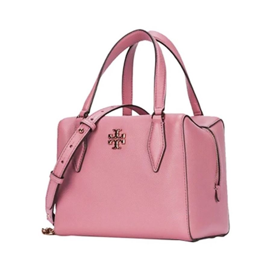 【TORY BURCH】雙TLOGO皮革兩用包-粉紅色-4