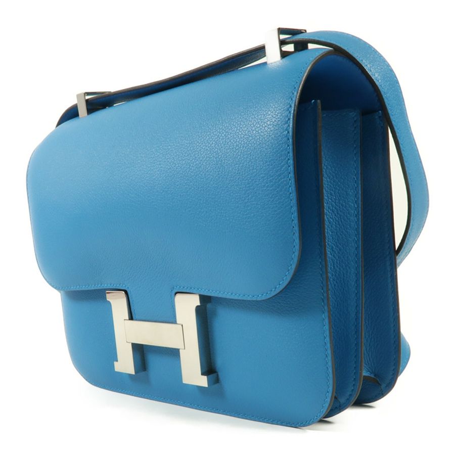 HERMES 【激減優惠】Evercolor皮革Constance 24銀扣肩背袋-2