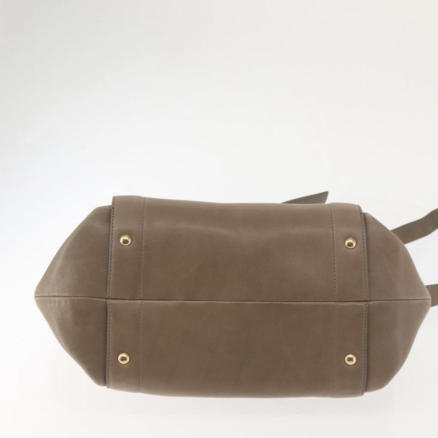 【日本直送】Salvatore Ferragamo Gancini 手提包 皮革 兩用 米色 金色 正品 sw1593-4
