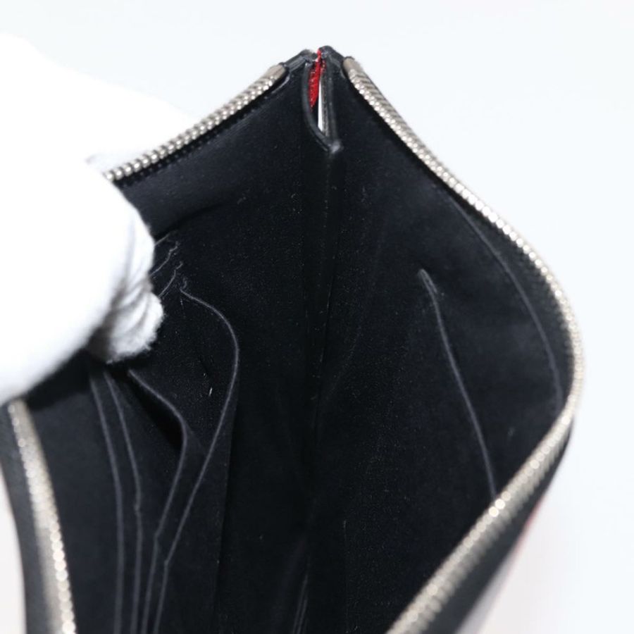 【日本直送】SAINT LAURENT 黑色銀色皮革手拿包 Auth am9294-17