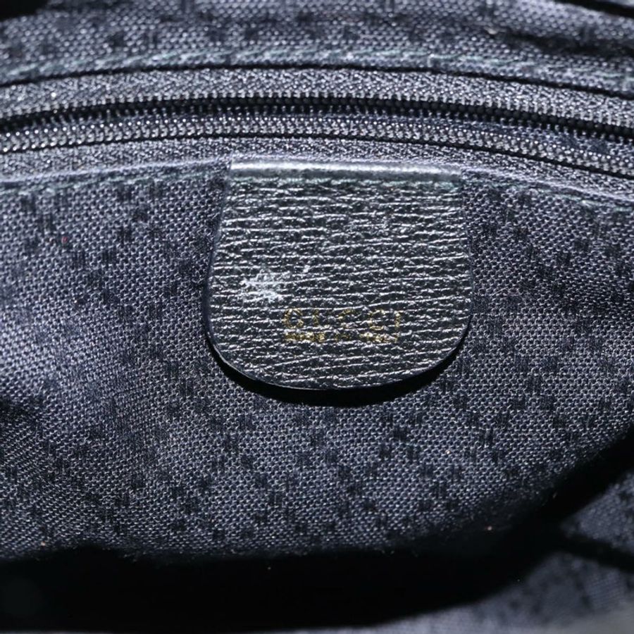 【日本直送】GUCCI 竹節手提包 麂皮 兩用 黑色 正品 BA6752-11
