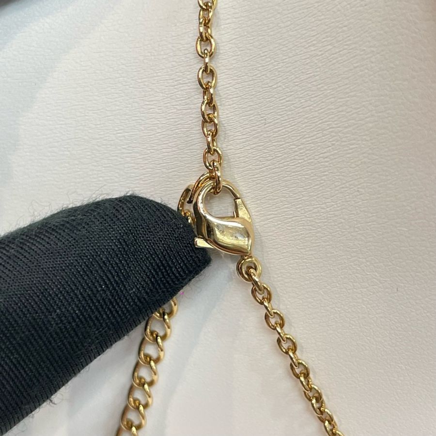 Dior 中古vintage 金色樹紋蝴蝶結項鏈 X735A-5