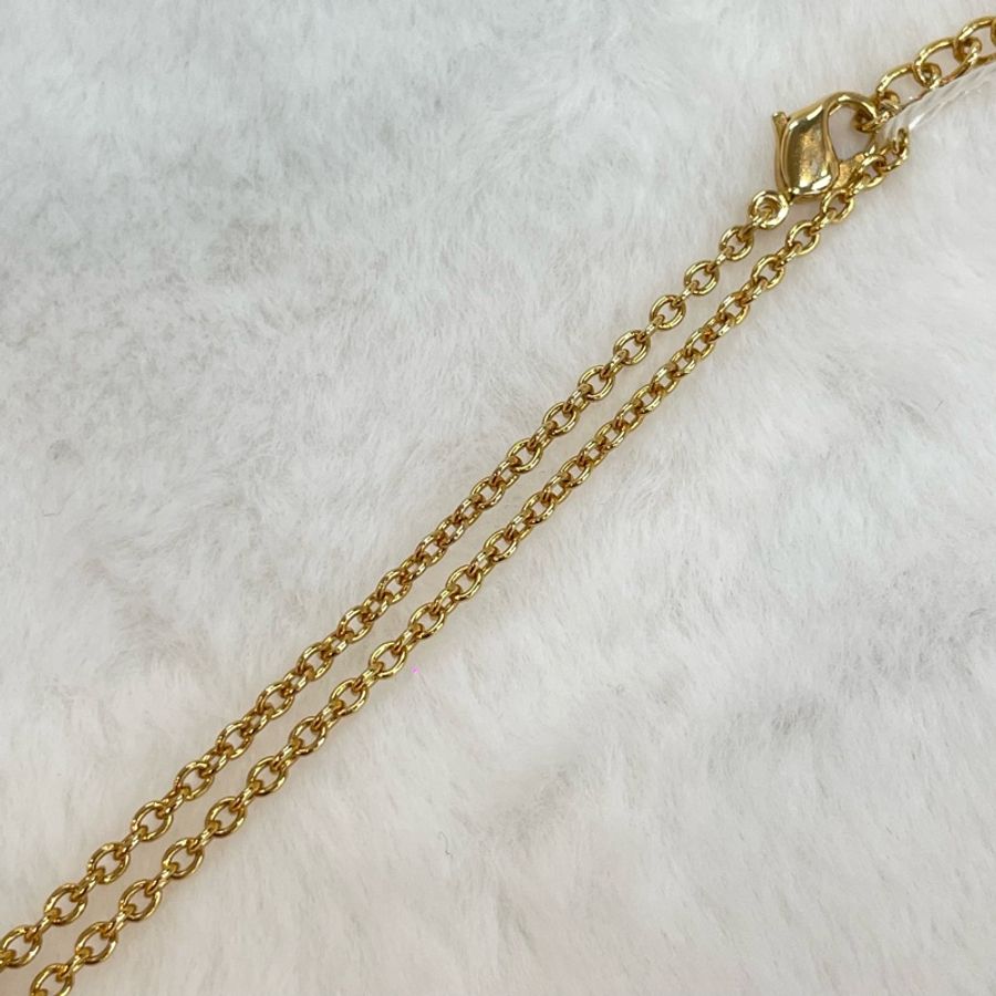 Dior 中古vintage 金色樹紋蝴蝶結項鏈 X735A-9