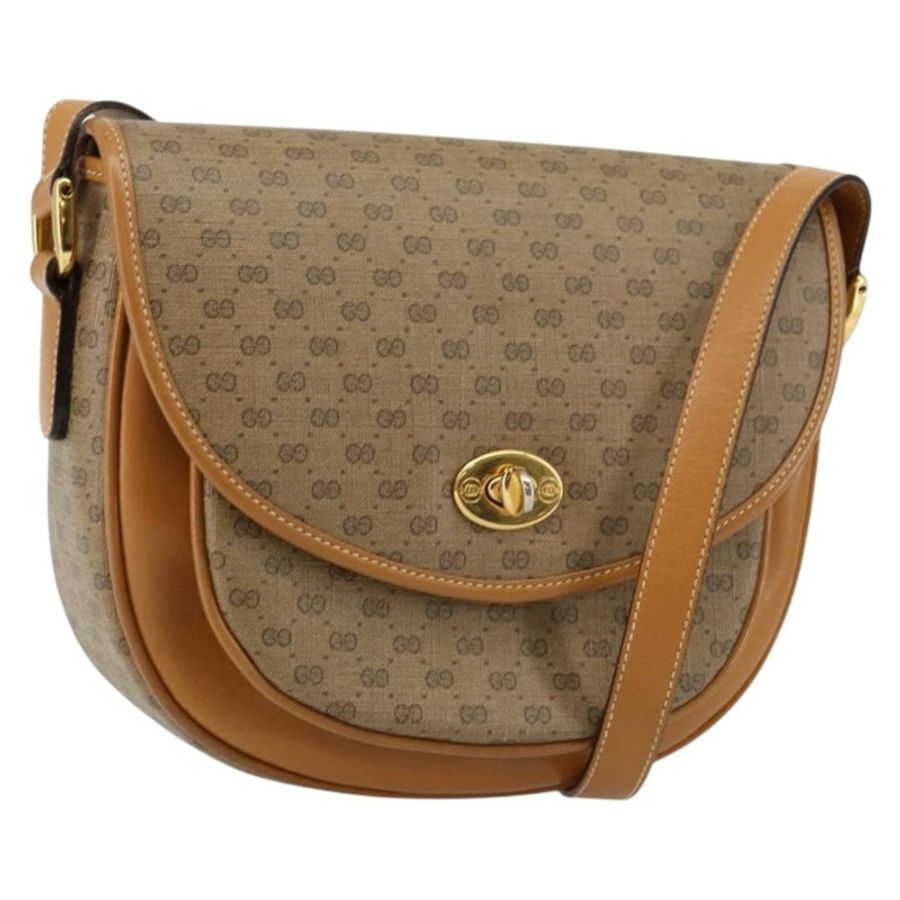 【日本直送】GUCCI Micro GG Supreme 單肩包 PVC 米色 金色 001 084 0259 正品 145987-0