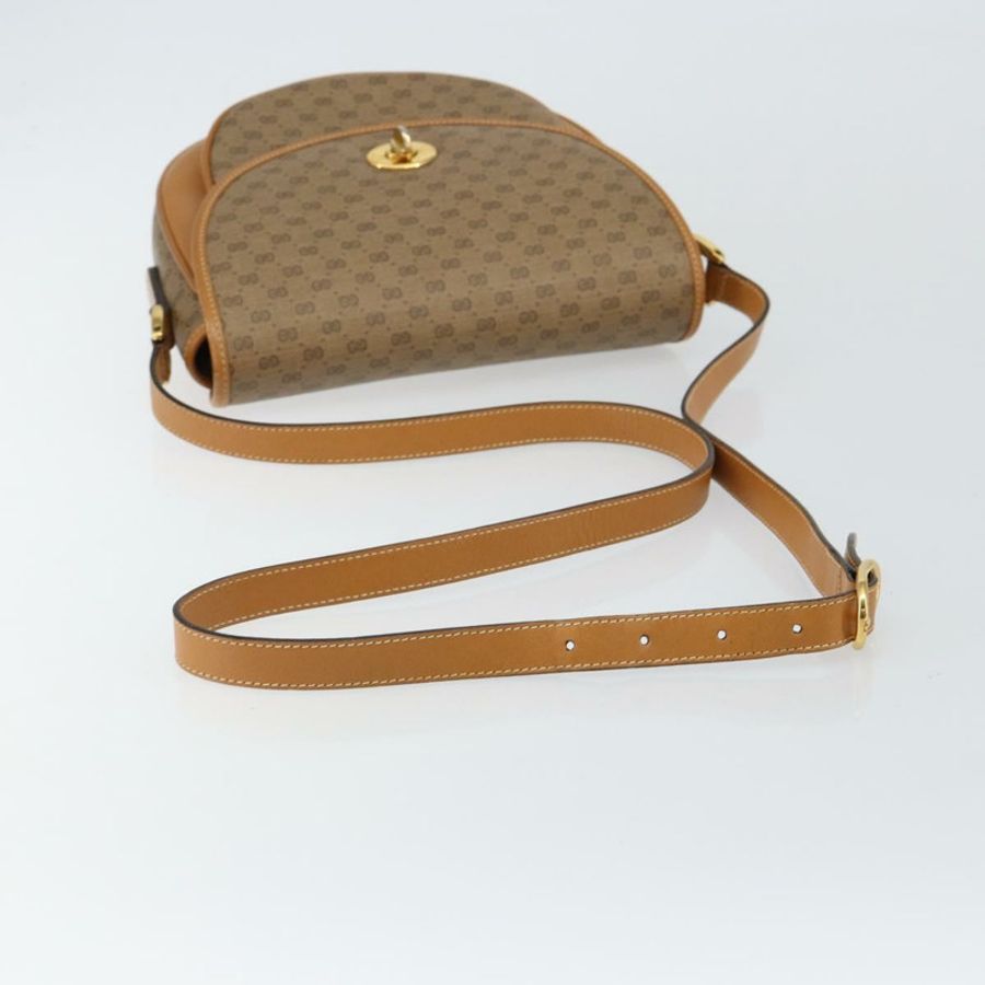 【日本直送】GUCCI Micro GG Supreme 單肩包 PVC 米色 金色 001 084 0259 正品 145987-6