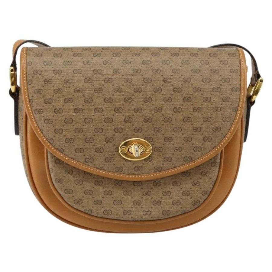 【日本直送】GUCCI Micro GG Supreme 單肩包 PVC 米色 金色 001 084 0259 正品 145987-12