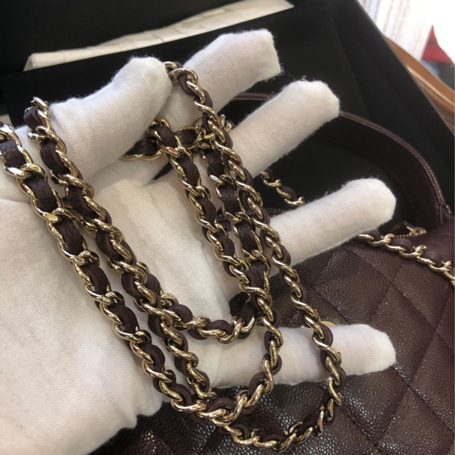 chanel 香奈儿酒红色hobo饭盒包 25年8月单-9