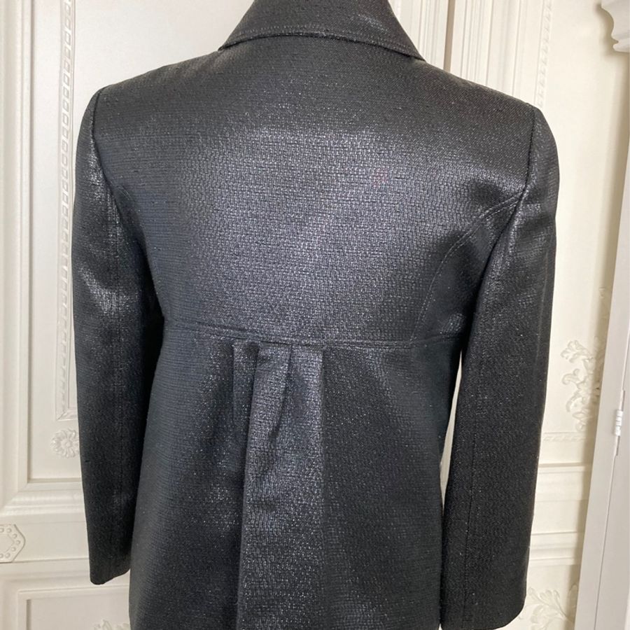 正品Burberry金屬鐵灰色微傘狀外套UK6(適合XS~S)-4
