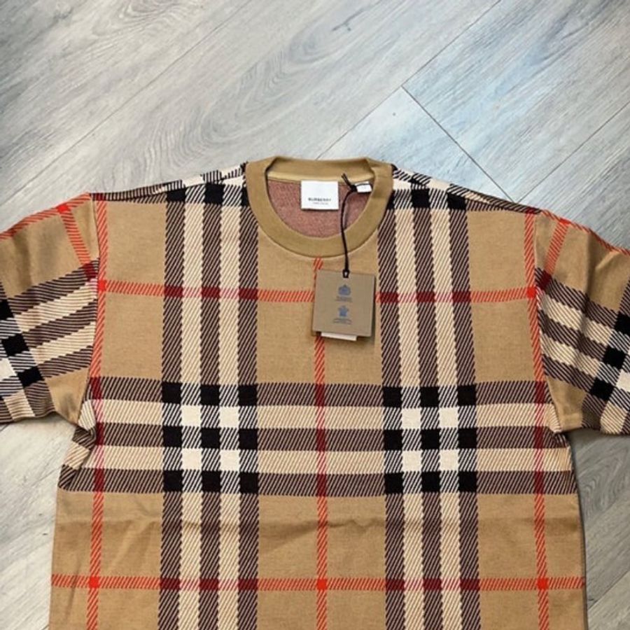 🤣 雙11到了,我的理智正式下線 💸【BURBERRY 巴寶莉】經典格紋短袖T恤 棕色(下單前須先私訊)-2