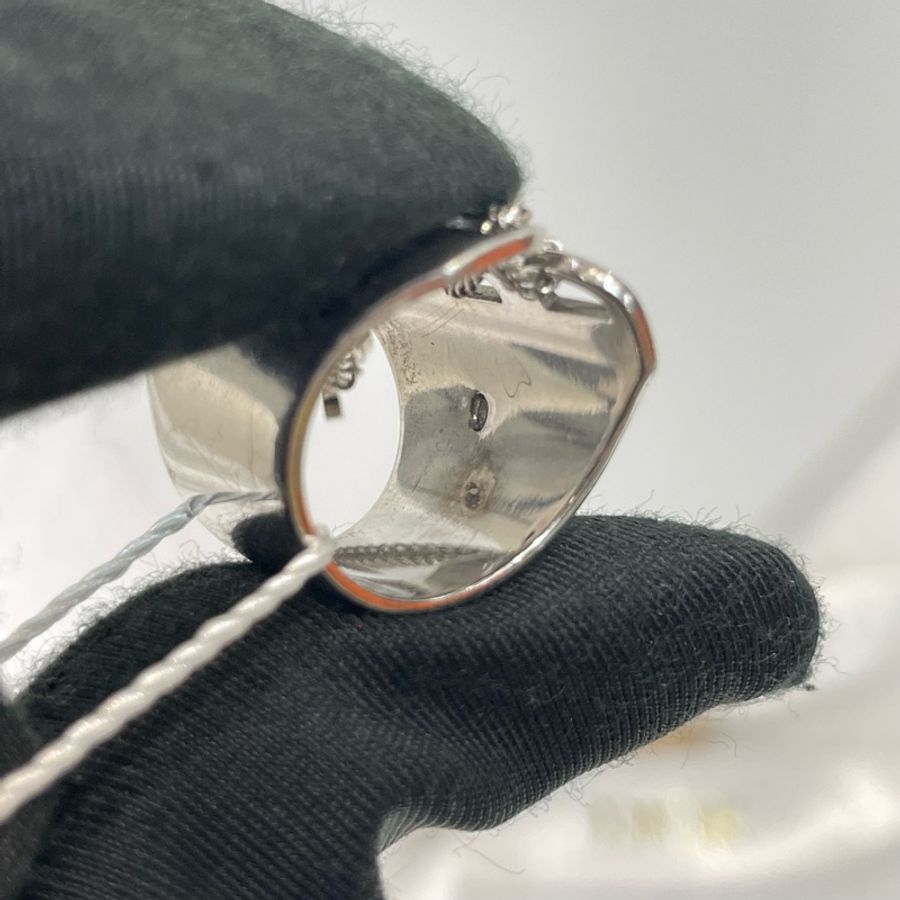 Dior 中古 vintage 蕾絲鏤空CD字樣 地雷系 戒指 XB764-8