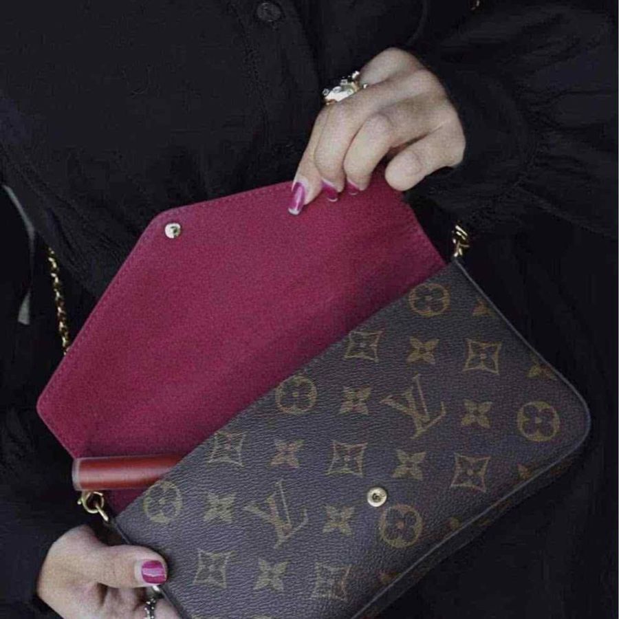 LV 經典老花FELICIE POCHETTE 三合一 鍊條包-4