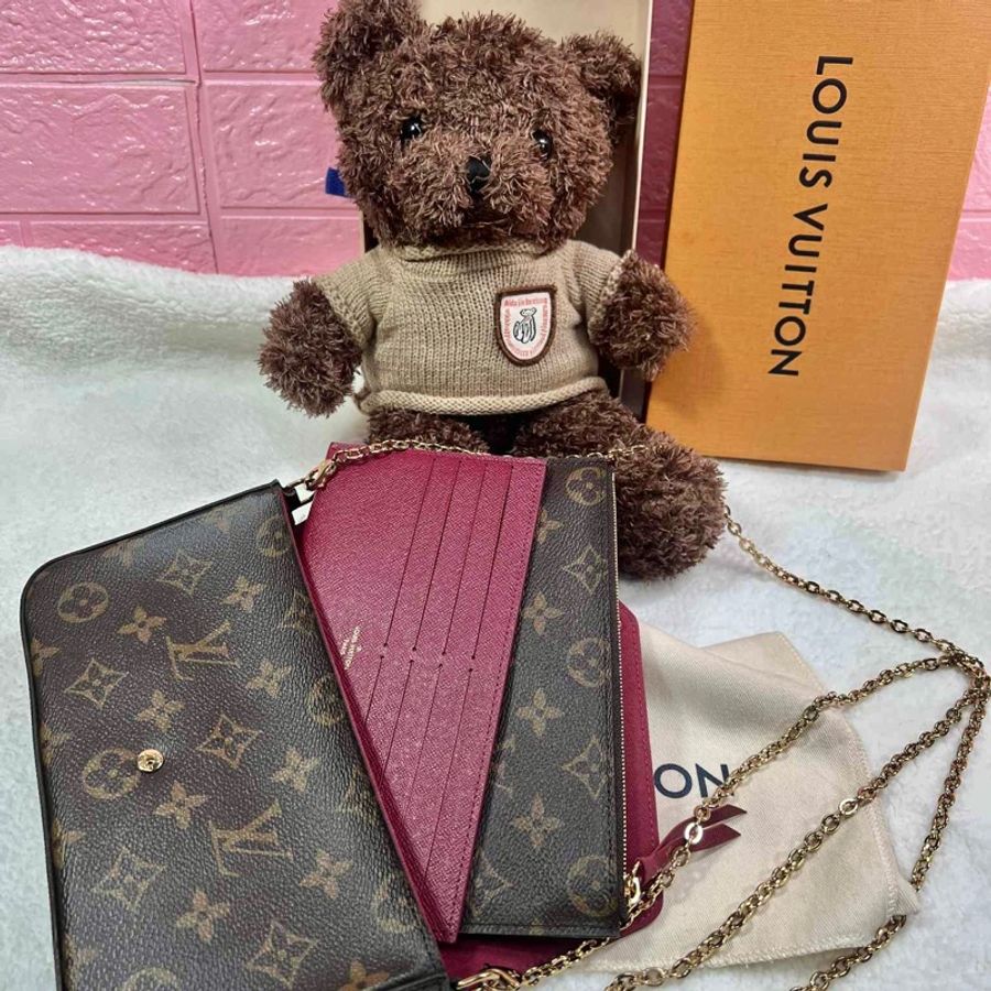 LV 經典老花FELICIE POCHETTE 三合一 鍊條包-6