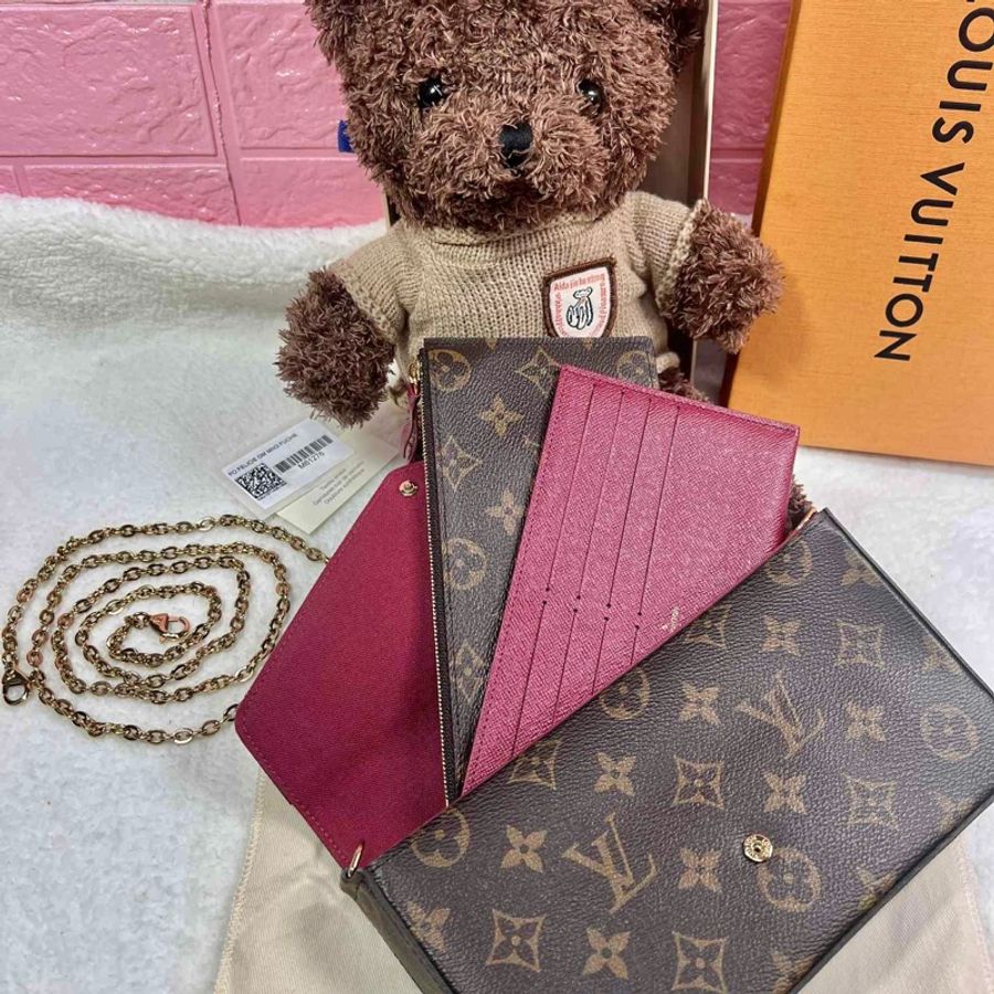 LV 經典老花FELICIE POCHETTE 三合一 鍊條包-8