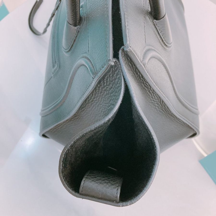 MS0354 Celine 塞琳 幻影 全黑 牛皮 手提包 Phantom Luggage Medium Calfskin Black x PHW / So Black-13