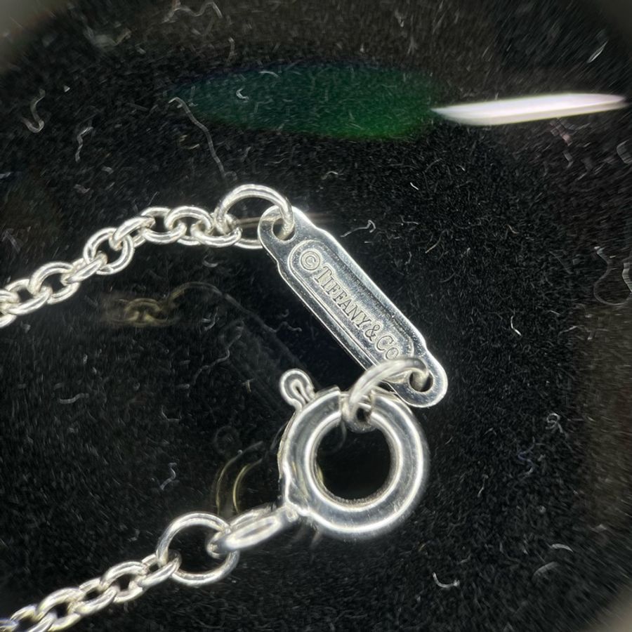 Tiffany & Co. T系列 18K白金鑲鑽雙T雙層手鏈 X828-7