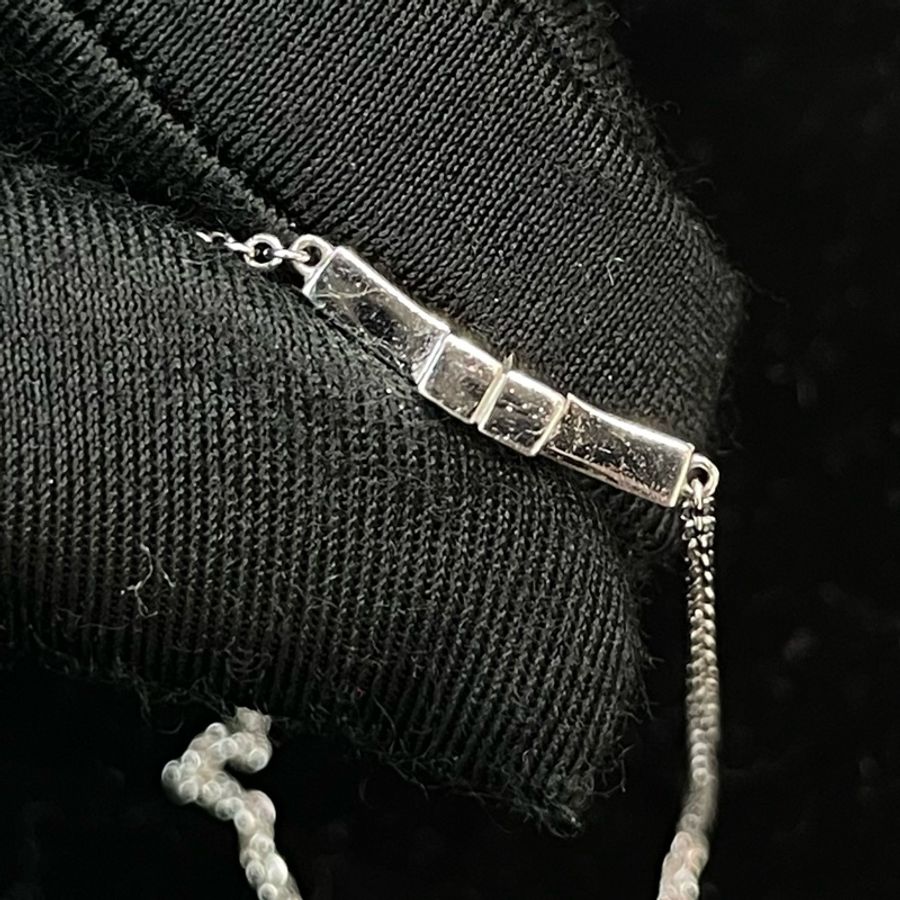 Tiffany & Co. T系列 18K白金鑲鑽雙T雙層手鏈 X828-10
