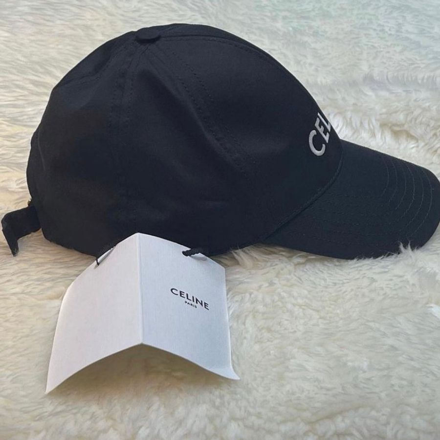 🚨 雙11最後倒數・今晚錯過等明年！【CELINE】經典品牌LOGO標誌棒球帽 黑(下單前須先私訊)-2
