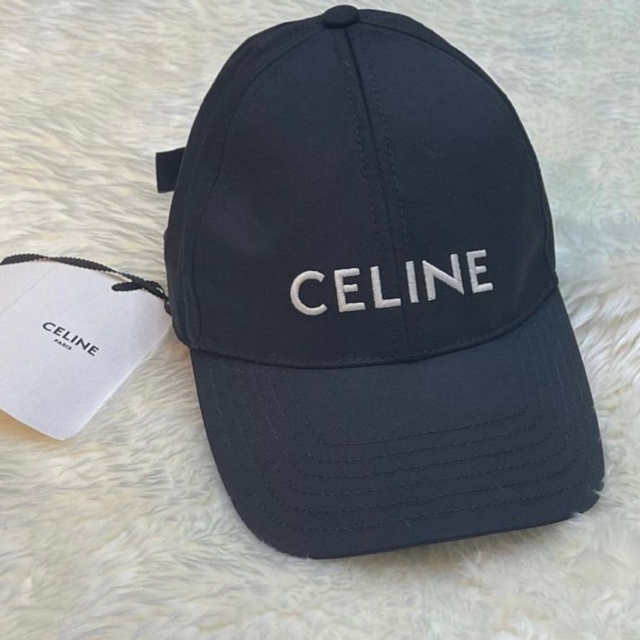 🚨 雙11最後倒數・今晚錯過等明年！【CELINE】經典品牌LOGO標誌棒球帽 黑(下單前須先私訊)-4