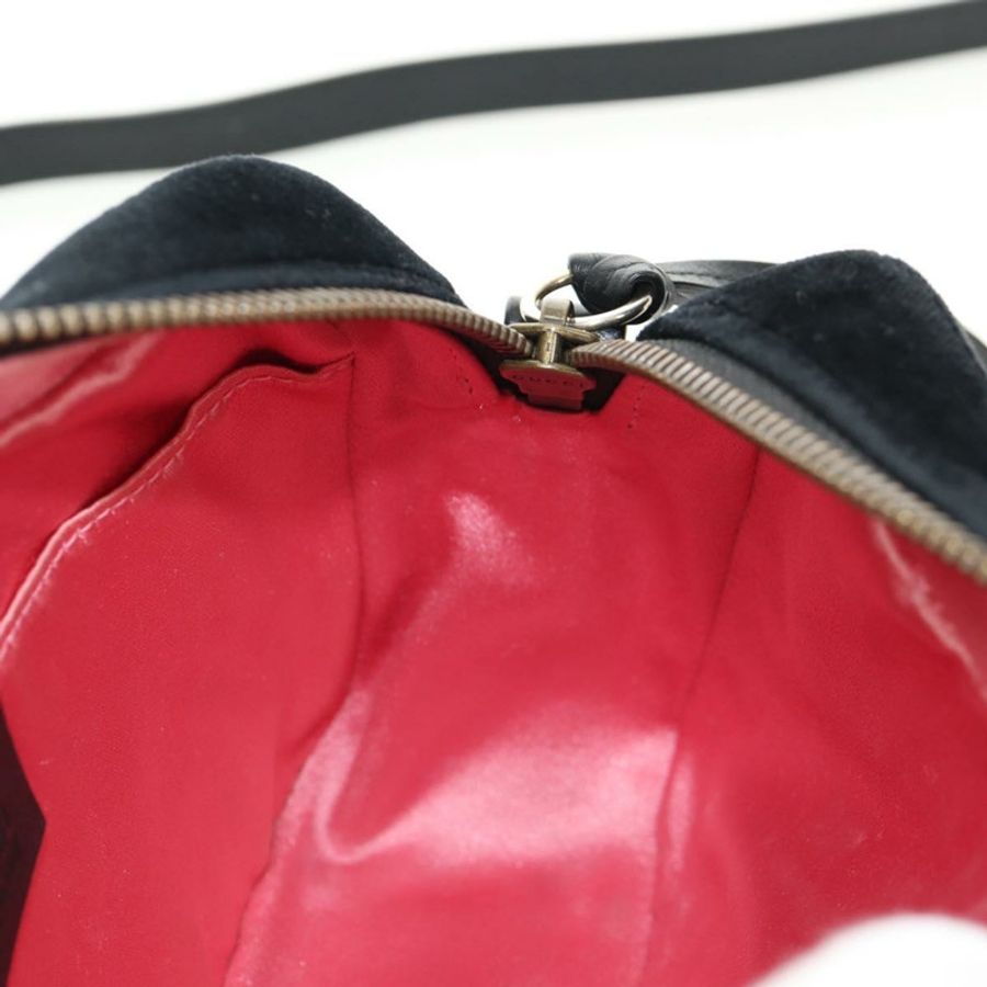 【日本直送】GUCCI GG Marmont 鏈條肩背包 絲絨 黑色 金色 448065 正品 145252M-20