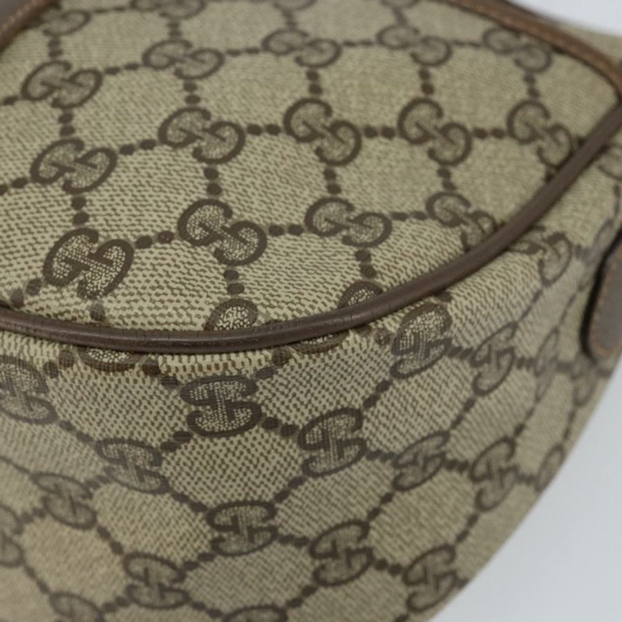 【日本直送】GUCCI GG帆布織帶雪莉線單肩包 PVC皮革 米色 紅色 正品 146151-13