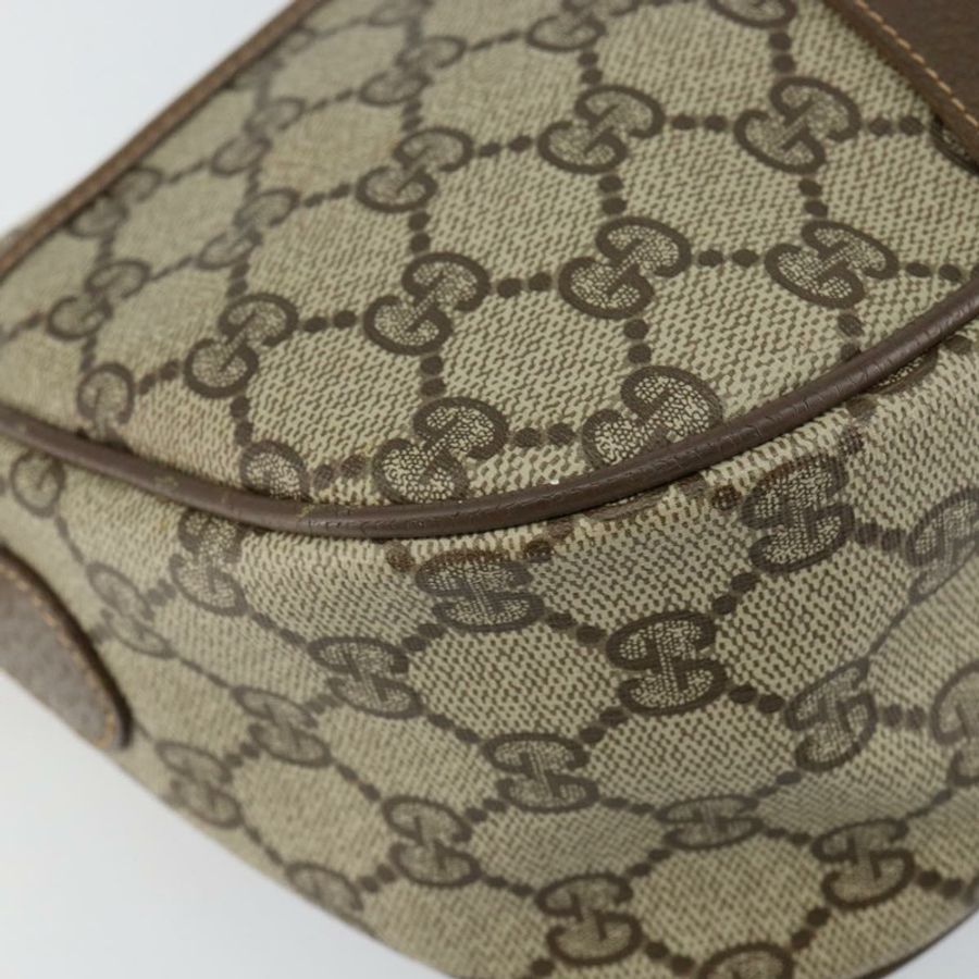 【日本直送】GUCCI GG帆布織帶雪莉線單肩包 PVC皮革 米色 紅色 正品 146151-14