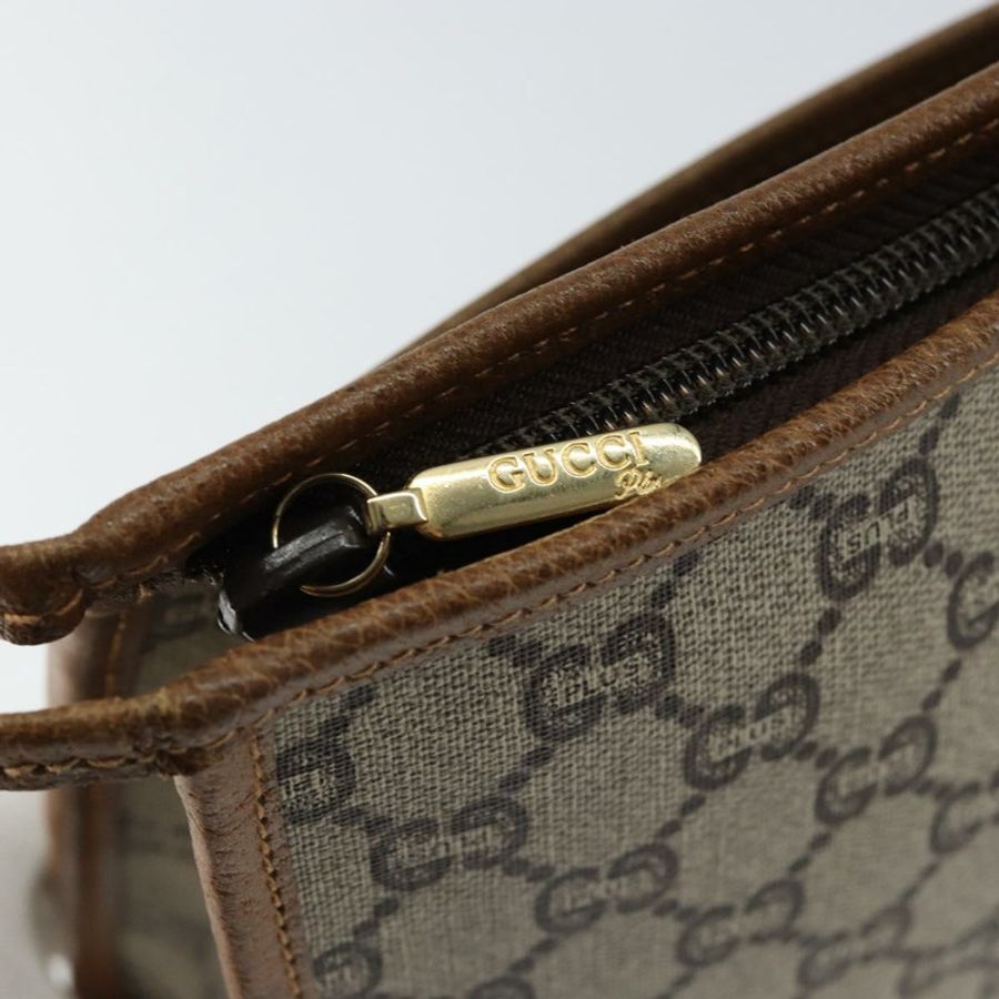 【日本直送】GUCCI GG Plus Supreme 手拿包 PVC 米色 金色 正品 ep11196-7