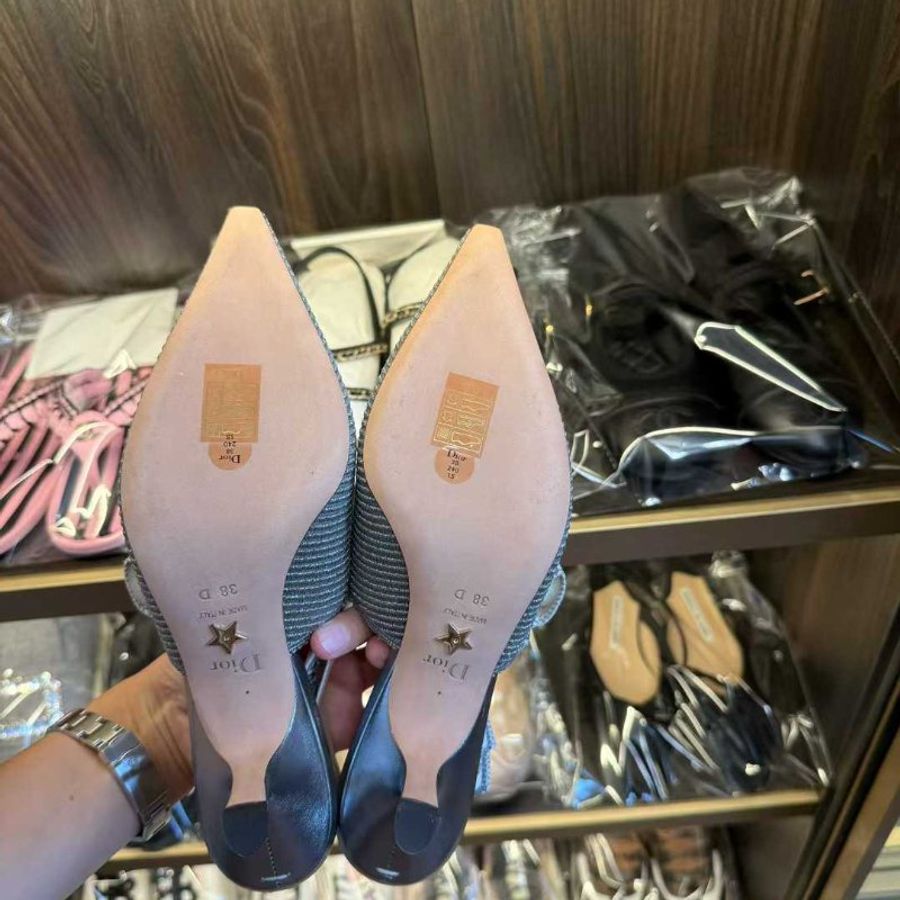 DIOR 貓跟鞋 38號 全新閒置配件塵袋-2
