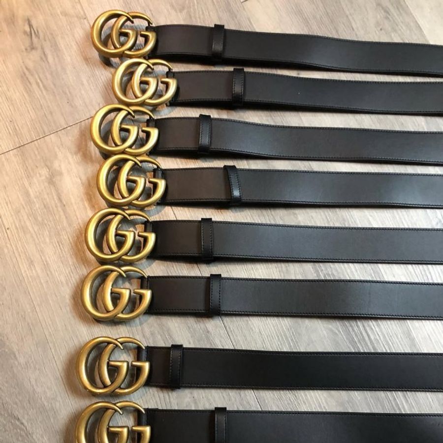 🛍️ 折扣已開啟,現在入手最划算!【GUCCI 古馳】雙 G 復古金釦皮帶(下單前須先私訊)-1