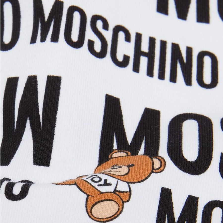 🚨 雙11最後倒數・今晚錯過等明年!【MOSCHINO】滿版泰迪熊logo短褲(下單前須先私訊)-4