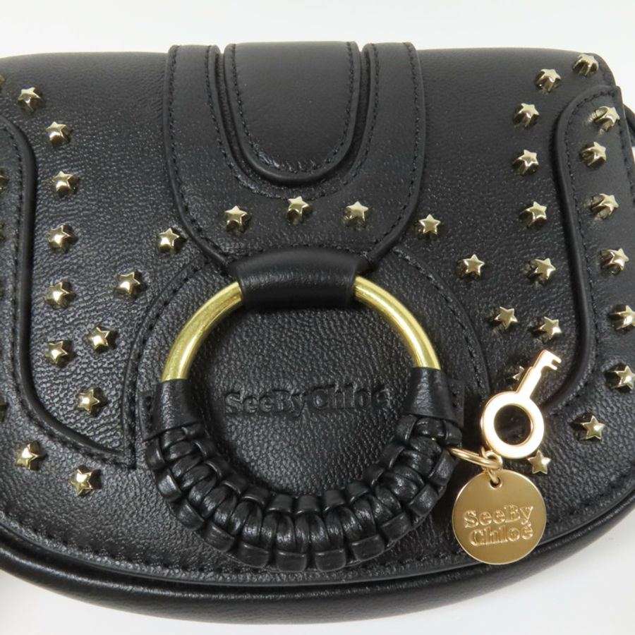 SEE BY CHLOE  牛皮皮革Shoulder Bag金扣肩背袋-7