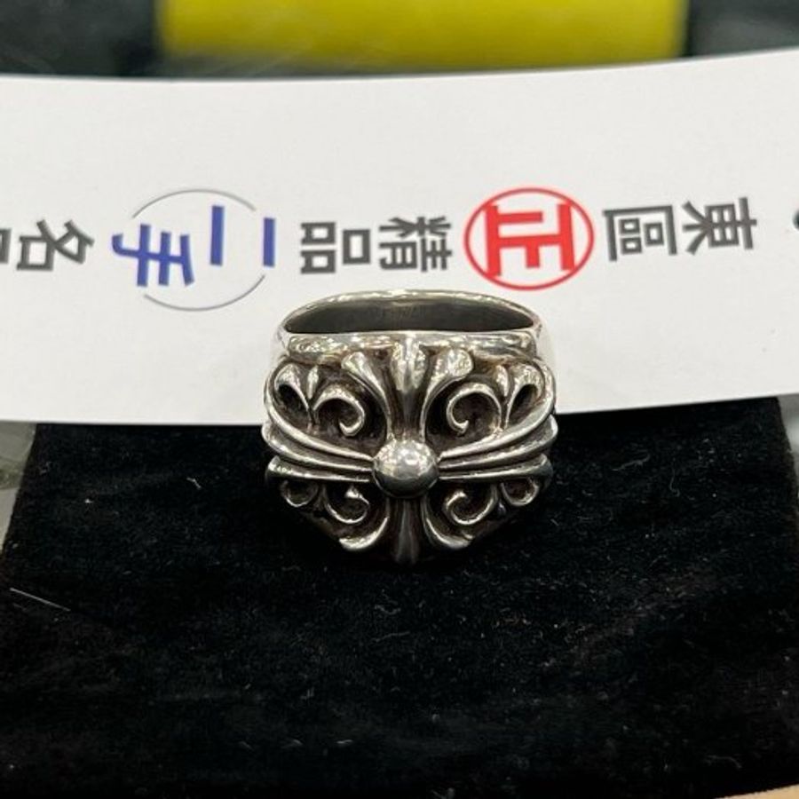 東區正精品㊣Chrome Hearts 925 克羅心十字花純銀戒指 RZ5817-0