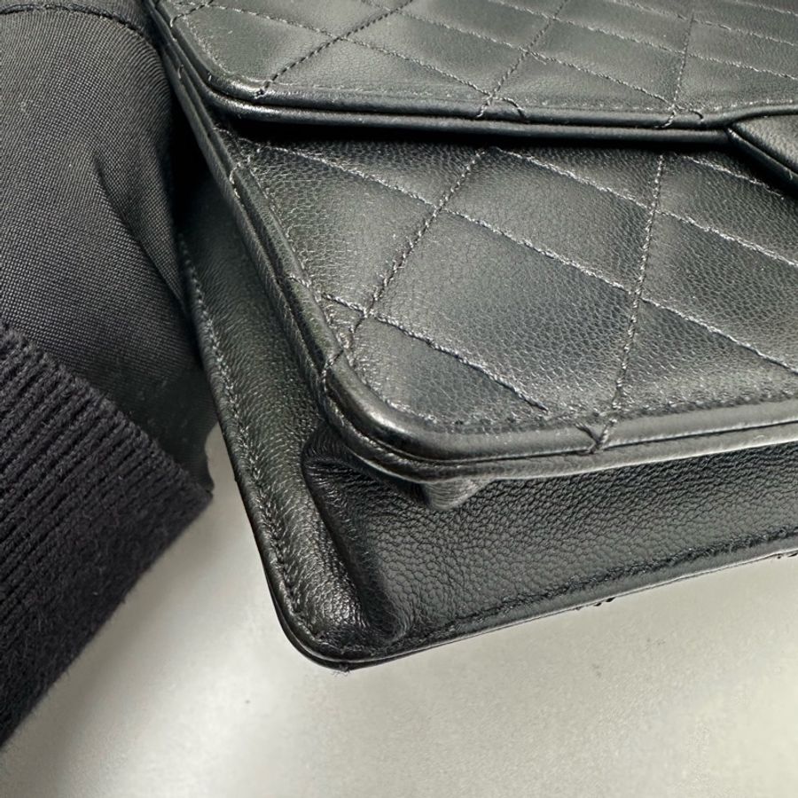 Chanel cf 限定款橫版珍珠包 29開-7