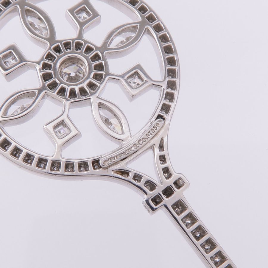 TIFFANY&CO PT950鉑金Kaleidoscope Key鑽石項鍊-7
